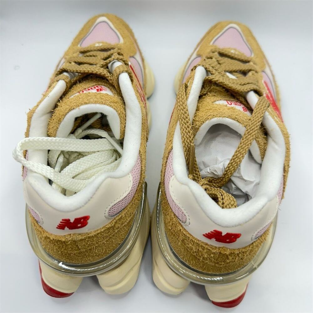 New Balance 9060 Sneakers Beige Pink Colorblock Lace Up Women's Size 6.5 | New - Picture 5 of 9
